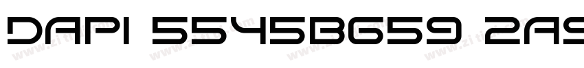 dapi 5545b659 2a9字体转换